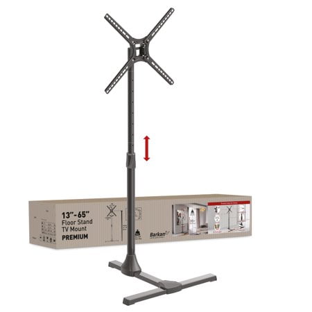 Barkan 13 - 65 inch Tilt Floor Stand TV Mount Blac