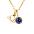 thumbnail image 1 of Collier Rune Tridimensionnel des Douze Constellations, Luxe Léger, Couleur, Collier Pierre de Naissance en Strass, Collier en Acier Inoxydable, 1 of 6