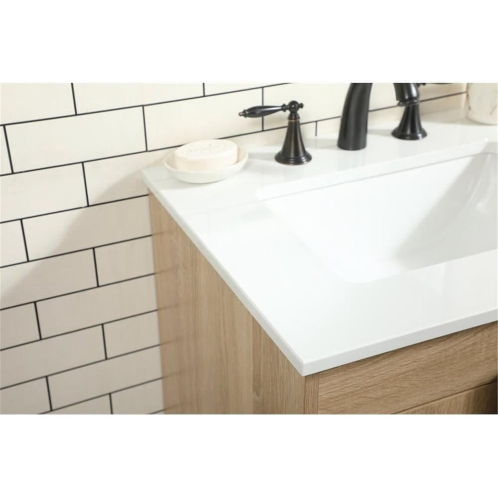 24 inch single bathroom vanity in mango wood
