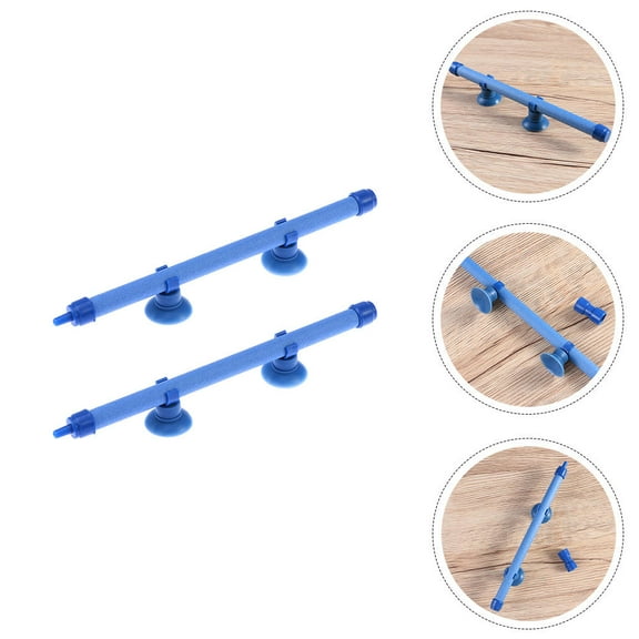 MUSEYA 2Pack Fish Tank Oxygen Bubbler Plastic Bar for Aquarium Maintenance