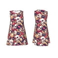 thumbnail image 7 of KLL Skull record artist Pattern Womens Summer Dresses 2025,Loose Round Neck Sleeveless Sundresses Tank Dresses with Pockets, 7 of 7