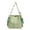 Green, variant on Women Leather Bucket Tote Bags with Ribbon Fashion Shoulder Purses Versatile Crossbody Bags Ladies Zipper Handbag Beige