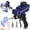 BLUE, variant on Sand Blaster Gun - Gravity Feed Sandblaster Gun for Metal, Wood Paint/Rust Removal and Glass Etching - Handheld Sand Blaster Gun for Air Compressor, Up to 70-150 PSI Blasting Media, Blac