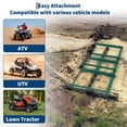 thumbnail image 4 of EDTara Tow Behind Drag Harrow, 4ft Landscape Rake With Adjustable Bars and 72 Inch Chain, Heavy Duty Driveway Grader for Use With Atv, Utv, Garden Tractor or Mower, Perfect for Soil and Gravel, 4 of 7