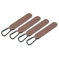 thumbnail image 1 of REGALWOVEN 4 Pack Shopping Cart Hooks, Leather Adjustable Shopping Cart Hooks Multi-Function Hooks for Trolleys Backpacks Wheelchairs Shopping Carts, Dark Red, 1 of 6