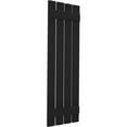 thumbnail image 3 of Ekena Millwork 15 1/2"W x 80"H Americraft Four Board (2 Batten) Exterior Real Wood Spaced Board-n-Batten Shutters (Per Pair), Black, 3 of 10