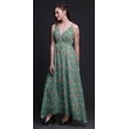 thumbnail image 3 of Bimba Floral Women Summer Printed V Neck Long MaxiÂ&nbsp;DressÂ&nbsp;Holiday Resort Wear-XXX-Large, 3 of 6