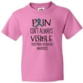 thumbnail image 3 of Inktastic Trigeminal Neuralgia Awareness Pain Isn't Always Visible Youth T-Shirt, 3 of 5