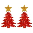 thumbnail image 4 of Pendientes colgantes navideños decorativos para fiesta, regalo de Navidad para mujer rojo, 4 of 8