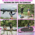 thumbnail image 4 of Crew Axel Inflatable Paddle Board 10’33’6” (18lb) SUP Kit Includes Paddle Pump Bag Shiny Pink, 4 of 8