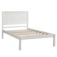 thumbnail image 5 of Twin Size Platform Bed Frame with Headboard, Wood Platform Bed with Slat Support, No Box Spring Needed, White, 5 of 7
