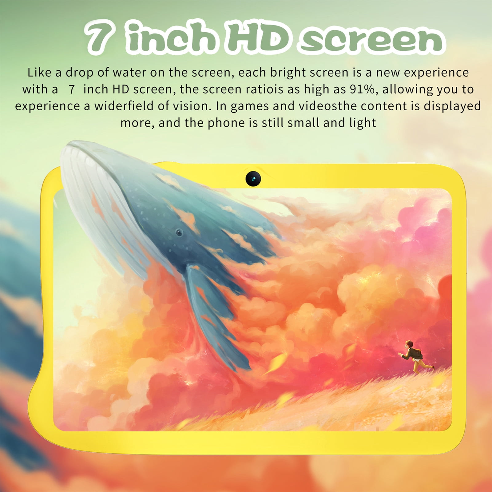 VBVC Tablet Laptop,Hd Tablet Wifi Bluetooth Android Voice Call Game Tablet,7Inch Ips Display Screen,Wifi,2Gb Ram+16Gb Rom,3000Mah,Android 5.1 System