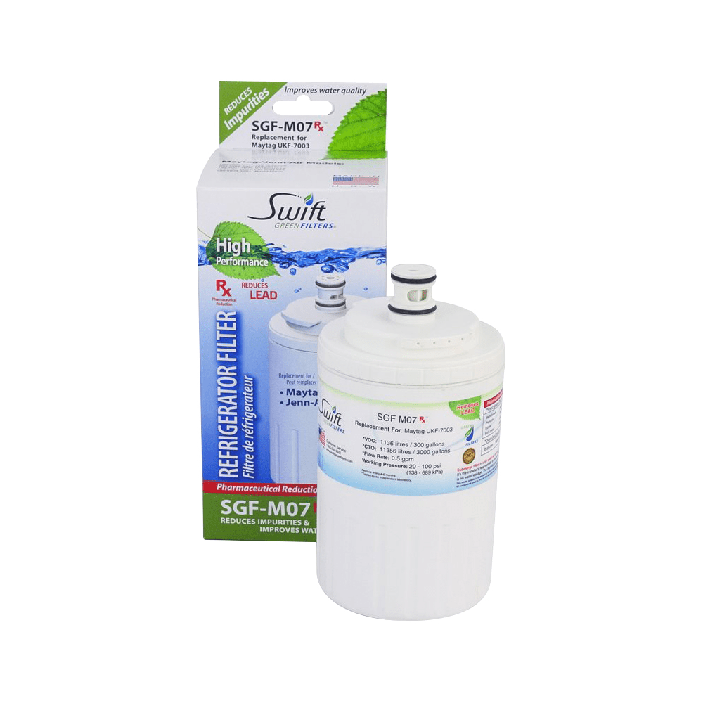 Swift Green Filters SGF-M07 Rx Pharmaceutical Replacement Water Filter for Maytag UKF7003,UKF7001,EDR7D1- 1 Pack