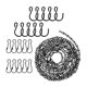 thumbnail image 2 of Colgadores para Plantas de Jardín con Cadena Colgante Negra de 156 Pulgadas, Ganchos Ajustables Duraderos para Maceteros, Campanas de Viento Estándar Soledad Cadenas colgantes, 2 of 10