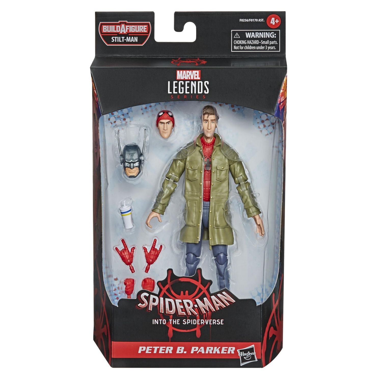 Hasbro Marvel Legends Series Spider-Man: Into the Spider-Verse Peter B. Parker 6-inch Collectible Action Figure Toy For Kids Age 4 And Up