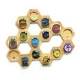 thumbnail image 4 of AMERTEER Medal Holder Display-1Pc Hexagonal Honeycomb Medal Display Stand, 4 of 9