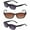 Black/Tortoise, variant on "The Intellect" 3 Pair of Full Reading Sunglasses (Not Bifocals) - Outdoor Sun Readers for Men and Women