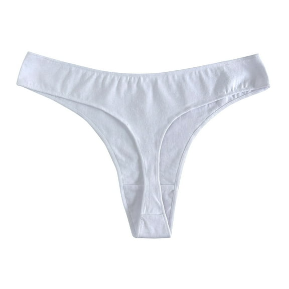 Lmnyox Women's Cotton Thongs Comfortable Seamless Underwear No Show High Cut Bikini Panties Hipster Fashion Underwear