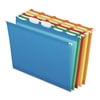 Pendaflex 42592 Colored Reinforced Hanging Folders, 1/5 Tab, Letter, Asst (25/Box)