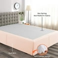 thumbnail image 2 of Dee's Collection Magic Bed Skirt 17 Inch Drop Length 100% Microfiber Fabric Pleated Split Corners (King-Peach), 2 of 6