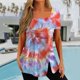 thumbnail image 2 of Gibobby Playera de Manga Corta con Cuello Redondo Tops verano para mujer, camiseta informal con cuello cuadrado y manga corta con botones y abertura, camiseta, Tops,(Rojo,G), 2 of 5