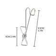 thumbnail image 3 of Ganchos de clip de acero inoxidable | Clips de secado de ropa a prueba de viento de alta resistencia: abrazaderas de metal inoxidables para lavandería, edredones, calcetines, toallas, bolsas, 3 of 8