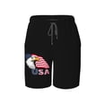 thumbnail image 5 of PAYOHTO Boy Swim Trunks Large Size 14-16 Teens Boy Beach Board Shorts American Eagle Against USA Flag Quick Dry Bathing Suit Swimwear, 5 of 9
