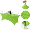 thumbnail image 2 of Housse de Table Élastique en Polyester pour Événements Rectangulaires, Design Ajusté Extensible, Extérieur Intérieur, Fête, Mariage, Banquet, Lavable, 2 of 7