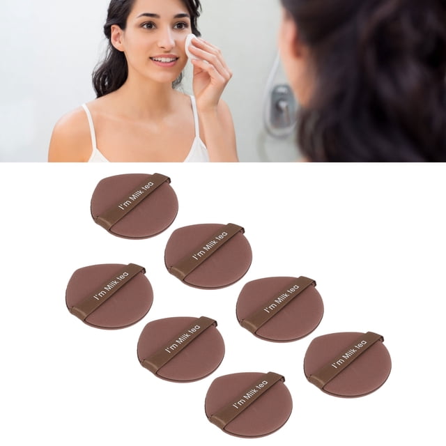 Soplo De Polvo Triangular, Soplo De Maquillaje Triangular De Pelo Corto Con Correa Para Cosméticos