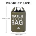 thumbnail image 3 of Bolsa Impermeable Bolsa de rafting a la deriva de 30L Bolsa impermeable de natación de PVC de gran capacidad (verde militar) Likrtyny Para Estrenar, 3 of 8