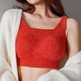 thumbnail image 4 of Puntoco Sujetadores sin aros para mujer de forro polar de cordero cálidos con almohadilla para el pecho que no requieren sujetador. Forro polar grueso adecuado para ropa interior femenina en otoño, 4 of 4