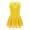 Yellow, variant on YEAHDOR Kids Girls Sleeveless Sequins Floral Ballet Skirted Leotard Figure Ice Skating Dress Costume