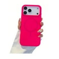 thumbnail image 2 of Silicone Magnetic Case for iPhone 17 ProMax,Shockproof Slim Cover Full Covered Camera Protection Slim Drop Proof Durable Protective Cases - Rose, 2 of 6
