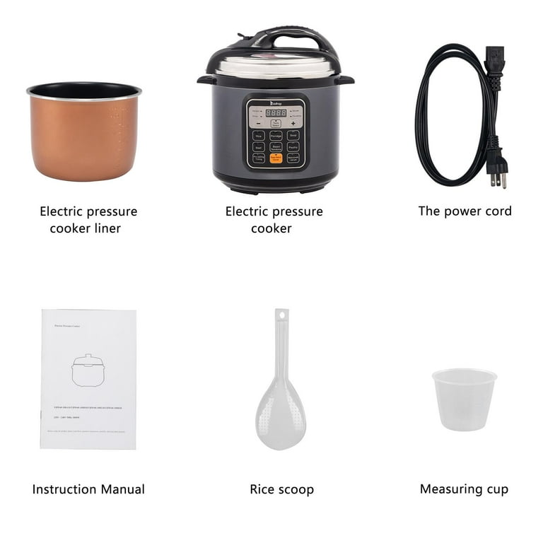 Zimtown Stainless Steel 6QT Electric Pressure Cooker 13 in 1 Zimtown Stainless Steel 6QT Electric Pressure Cooker 13 in 1
