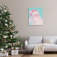 thumbnail image 2 of Stupell Industries Pastel Jolly Santa Claus People Painting Wrapped Canvas Canvas Art Print Wall Art, 30 x 40, 2 of 7