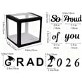 thumbnail image 3 of 2026 Graduation Balloon Boxes Decor, 4pcs Graduation Boxes “GARD” “2026” Letters, So Pround of You Decorations for Class of 2026 Party Supplies for College, High School (4Pcs_9.8x9.8in), 3 of 8
