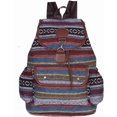 thumbnail image 4 of LinqiVintage Backpack for Women, Boho Casual Backpack Purse, Unique Ethnic Style Handbag & Shoulder Bag, Blue, 4 of 7