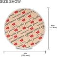 thumbnail image 2 of SKYSONIC Valentine Red Hearts Round Tablecloth 60inch Indoor Wrinkle Free, Together Forever Circular Lace Table Cover Washable for Kitchen Dining Decor, 2 of 7