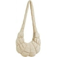 thumbnail image 4 of Puffer Quilted Crossbody Bags Purse Cloud Puffy Crescent Tote Bag Designer Dumpling Padded Shoulder Satchel for Women, 4 of 5