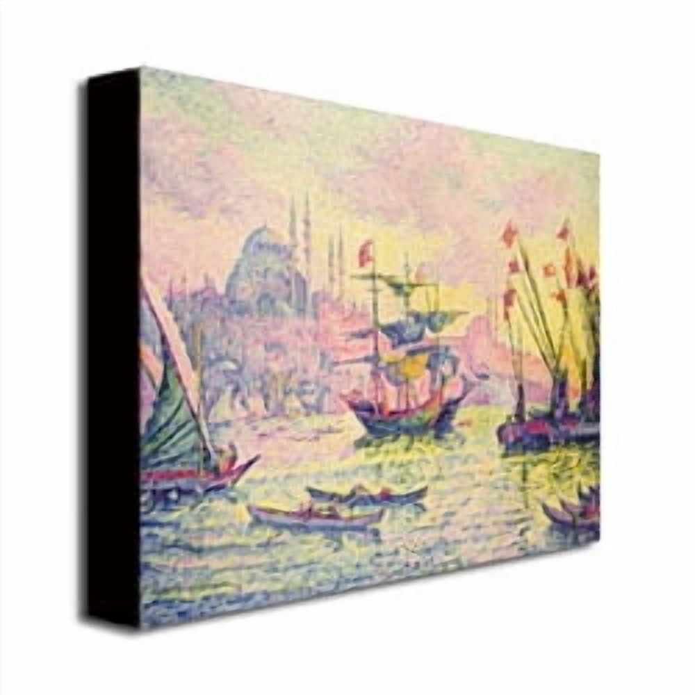 Trademark Fine Art "View of Constantinople" Canvas Wall Art by Paul Signac