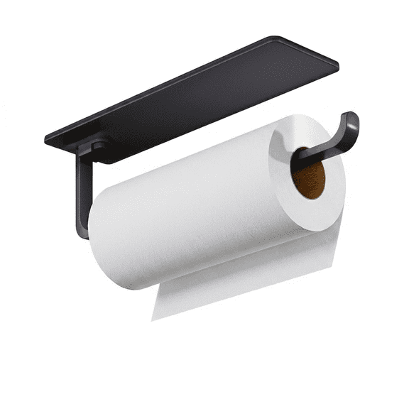 Self-Adhesive Paper Towel Holder, Under Cabinet Wall Mount Rack for RV, Kitchen and Bathroom