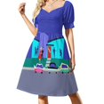 thumbnail image 4 of Vestido de manga corta Coral Reef de Hollyce Jeffriess, elegante vestido de fiesta para mujer 2025, vestido para mujer, 4 of 8