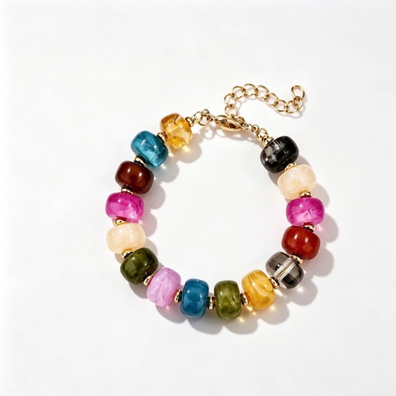 Toycle Colorful Beaded Necklace For Summer Beach Necklace For Women Colorful