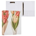 thumbnail image 3 of Bunch Of Flowers 3 Ring Binders 1.5 inch Hardcover File Folders with Interior Pockets A4 Size Organizer for School Office Hospital, 3 of 8