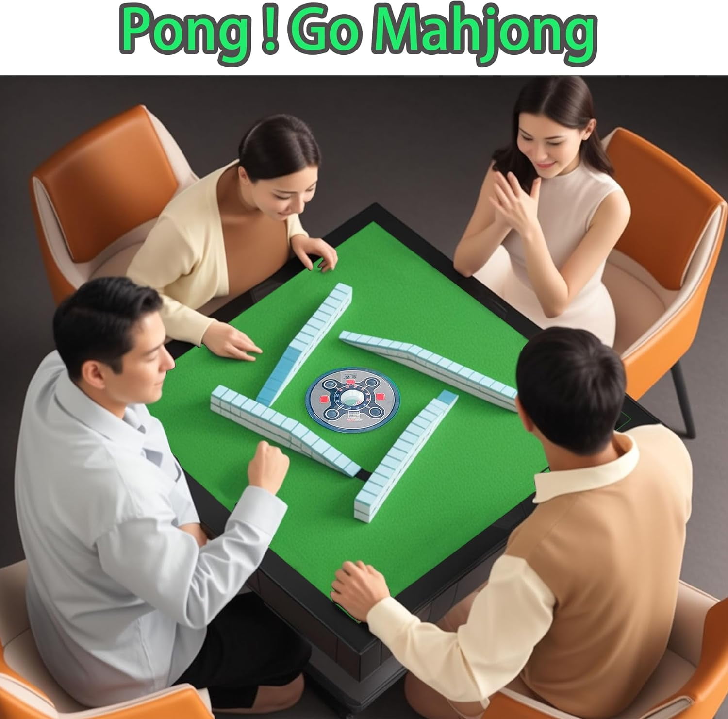 Automatic mahjong table Suitable for Chinese,Folding Electric Mahjong Table ，100K Family Choice,Two sets of 42mm mahjong tiles set， quiet shuffling, （Easy to install）
