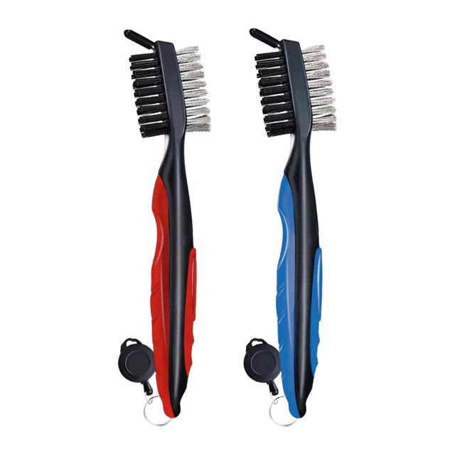 Almencla 2 Pieces Golf Club Brush Groove Cleaner Lightweight Efficient Cleaning Tools
