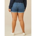 thumbnail image 4 of Free Assembly Women’s Rolled Cuff Jean Shorts, 4 of 7