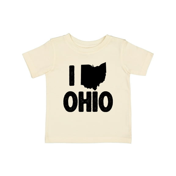 Inktastic I Love Ohio with State Silhouette Boys or Girls Baby T-Shirt