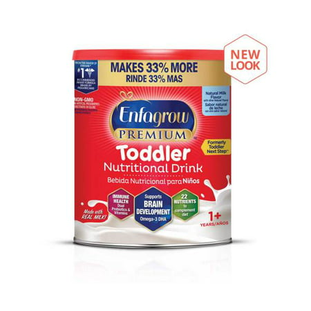Enfagrow Premium Toddler Nutritional Drink Powder, Natural Milk Flavor - 1 Can, 32