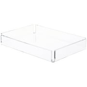 Plymor Clear Acrylic Open Corner Merchandise Display Tray, 6" W x 9" D x 1.25" H (2 Pack)